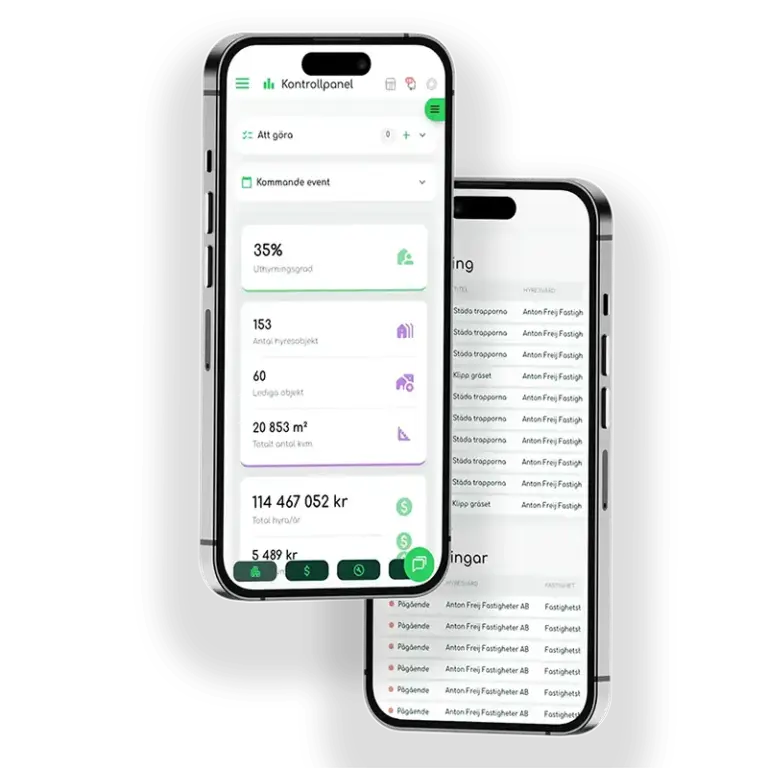 Tecta Fastighetsapp dash